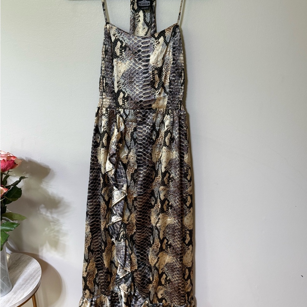 Angie snake print dress! Sophisticated & Classy